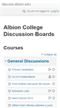 Mobile Screenshot of discuss.albion.edu
