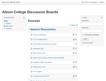 Tablet Screenshot of discuss.albion.edu