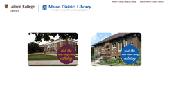 Desktop Screenshot of library.albion.edu
